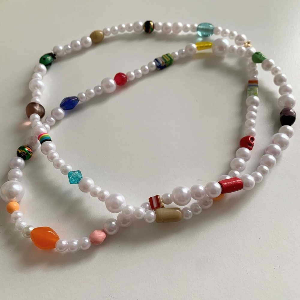 chunky pearl necklace